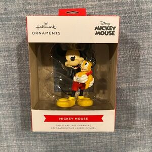 Hallmark Disney Mickey Mouse Pluto Christmas Tree Ornament New In Box